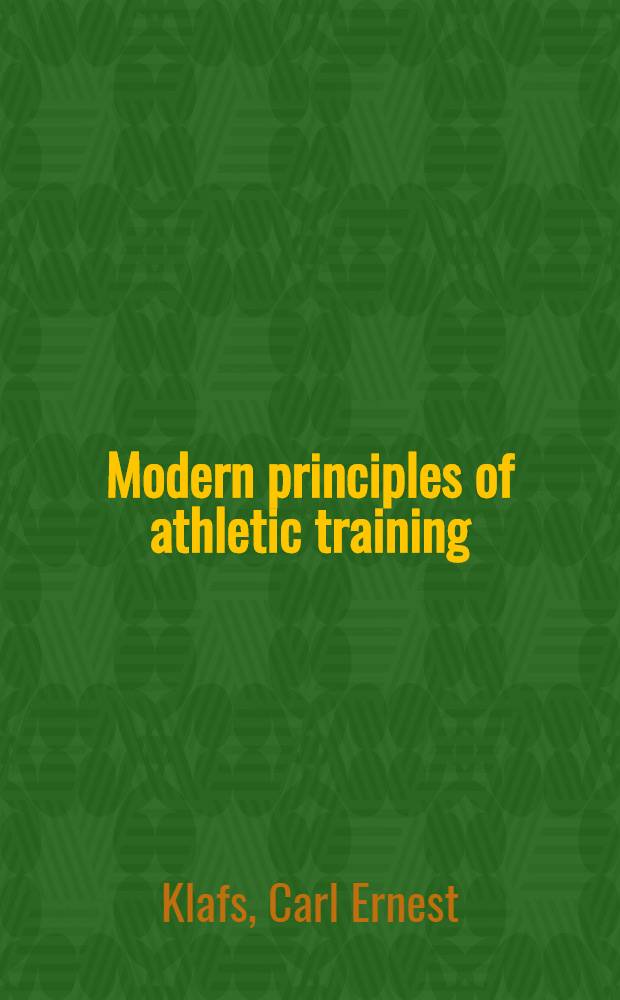 Modern principles of athletic training