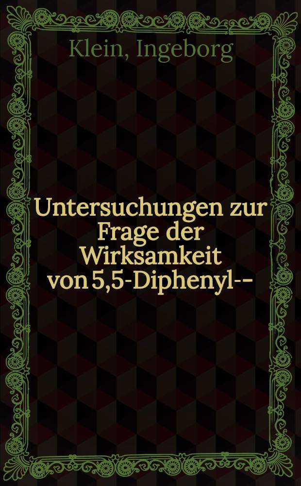 Untersuchungen zur Frage der Wirksamkeit von 5,5-Diphenyl-2-(β-N-Piperidinoäthyl-) 1,3-Dioxolanon-4. Hydrochlorid (BR 18) auf den experimentellen Acetylcholin-Bronshospasmus beim gesunden Menschen : Inaug.-Diss. ... der ... Med. Fak. der ... Univ. zu Bonn