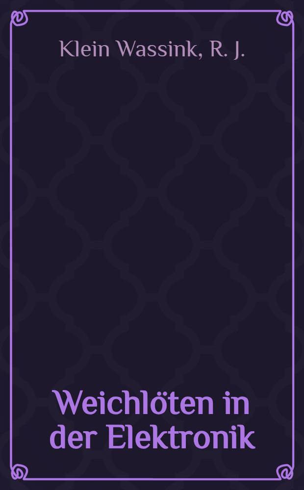 Weichlöten in der Elektronik