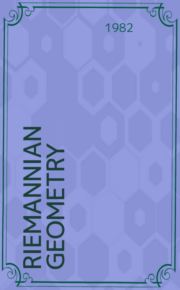 Riemannian geometry