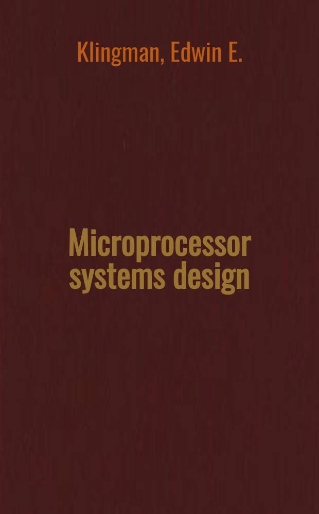 Microprocessor systems design