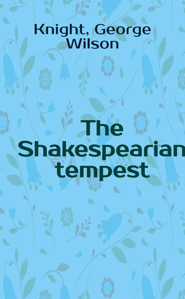 The Shakespearian tempest