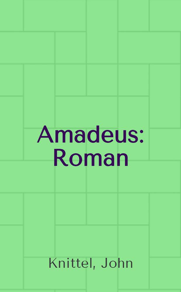 Amadeus : Roman