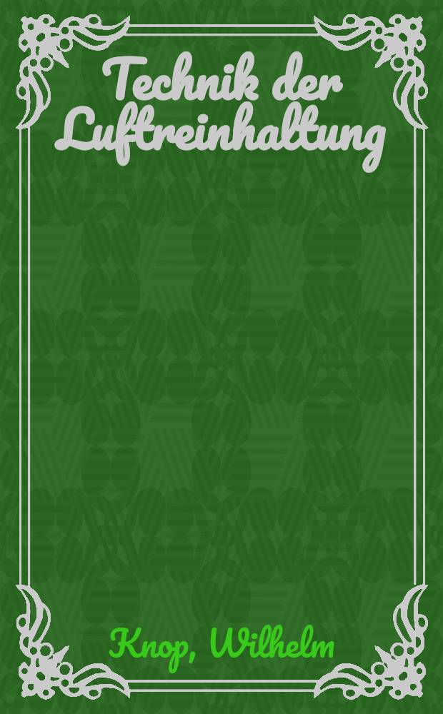 Technik der Luftreinhaltung