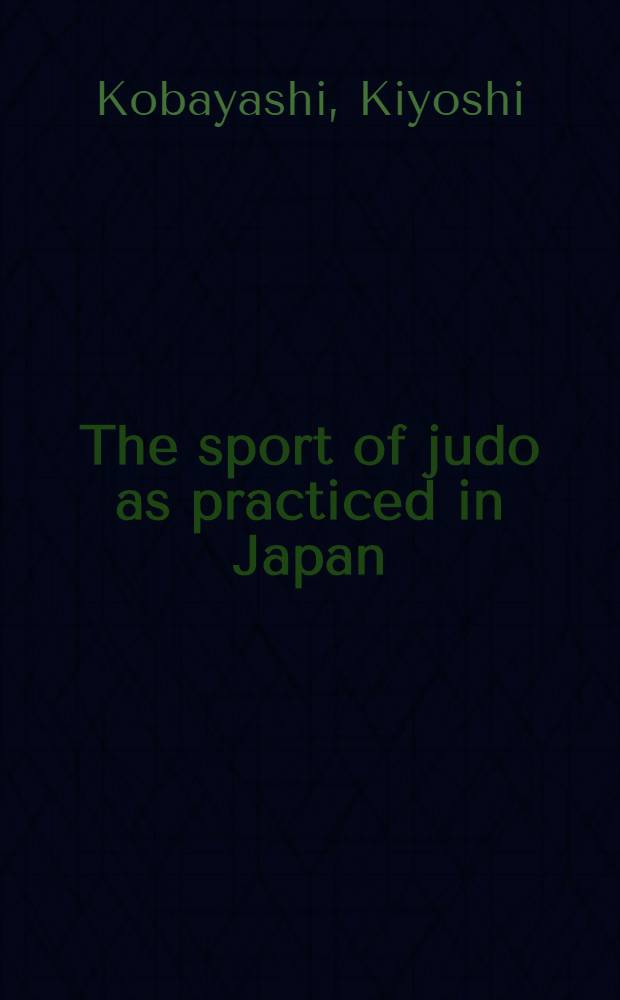The sport of judo as practiced in Japan