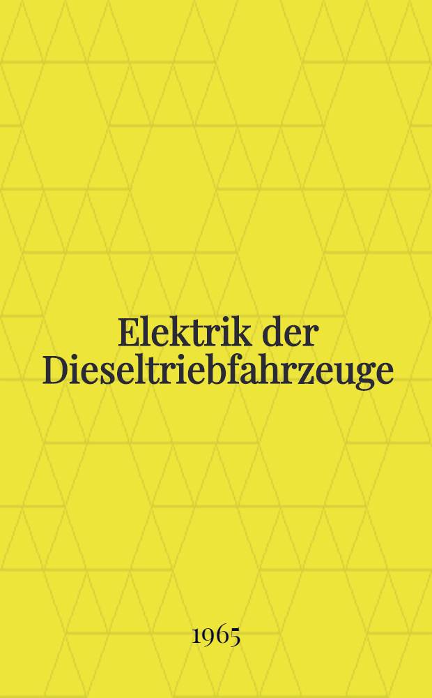 Elektrik der Dieseltriebfahrzeuge