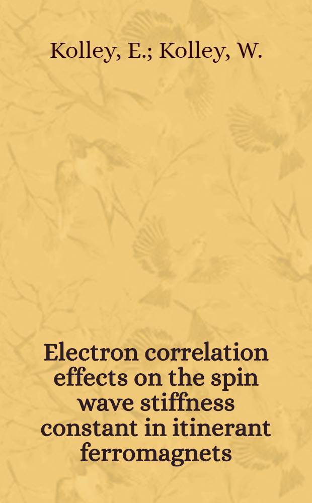 Electron correlation effects on the spin wave stiffness constant in itinerant ferromagnets