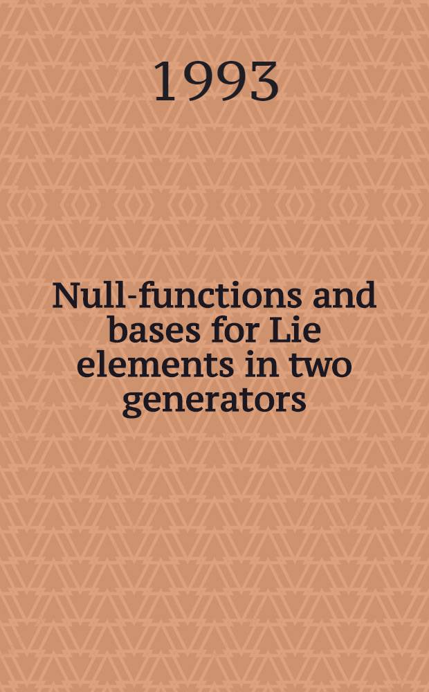 Null-functions and bases for Lie elements in two generators : Application to the Baker-Hausdorff formula