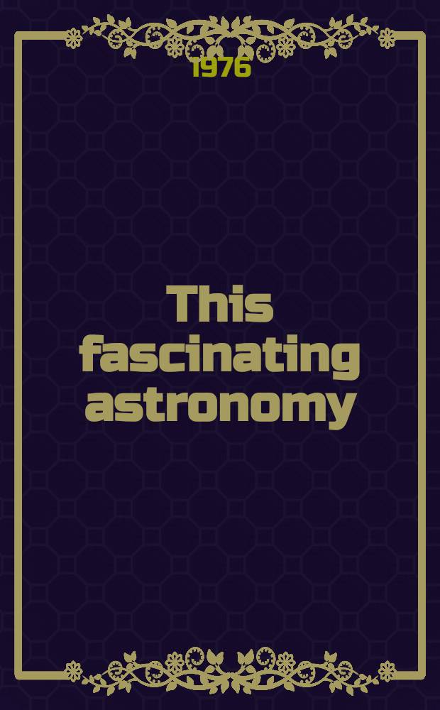 This fascinating astronomy
