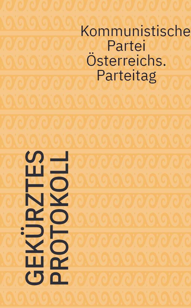 Gekürztes Protokoll