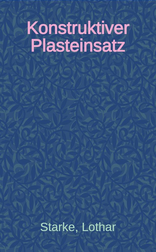 Konstruktiver Plasteinsatz