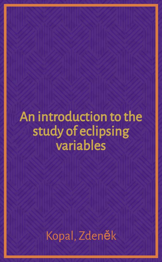 An introduction to the study of eclipsing variables