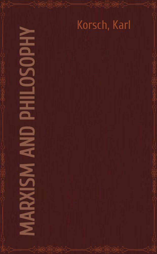Marxism and philosophy