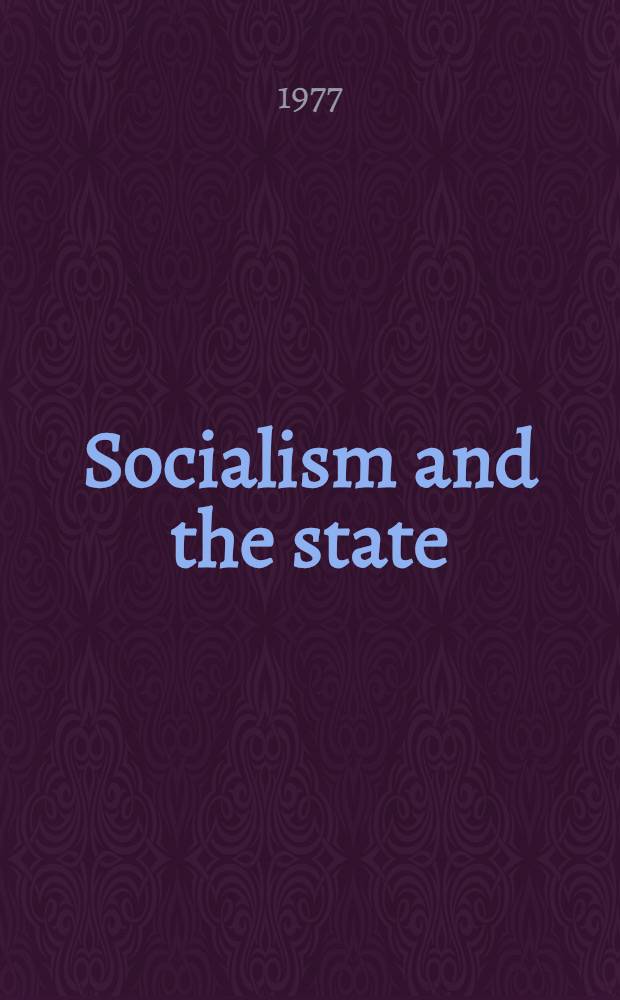 Socialism and the state