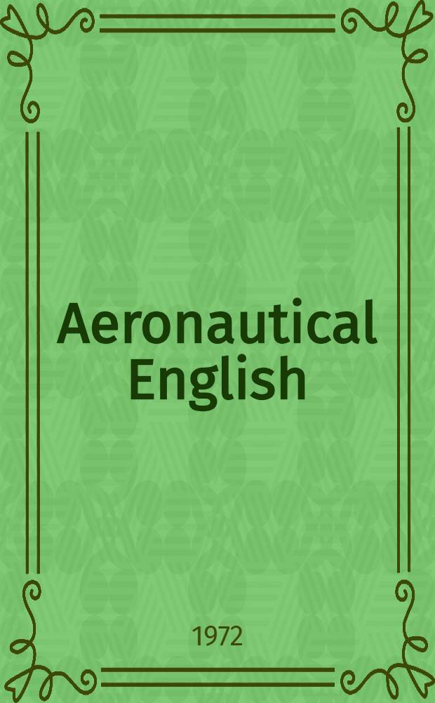 Aeronautical English