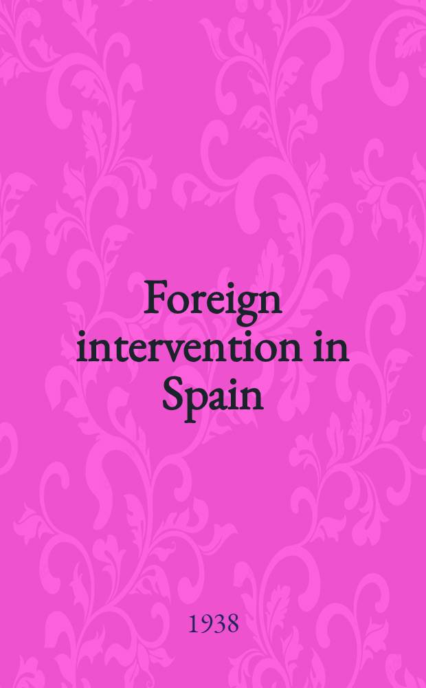 Foreign intervention in Spain