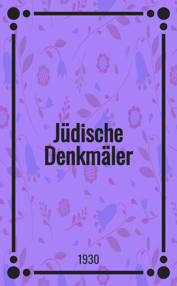 Jüdische Denkmäler