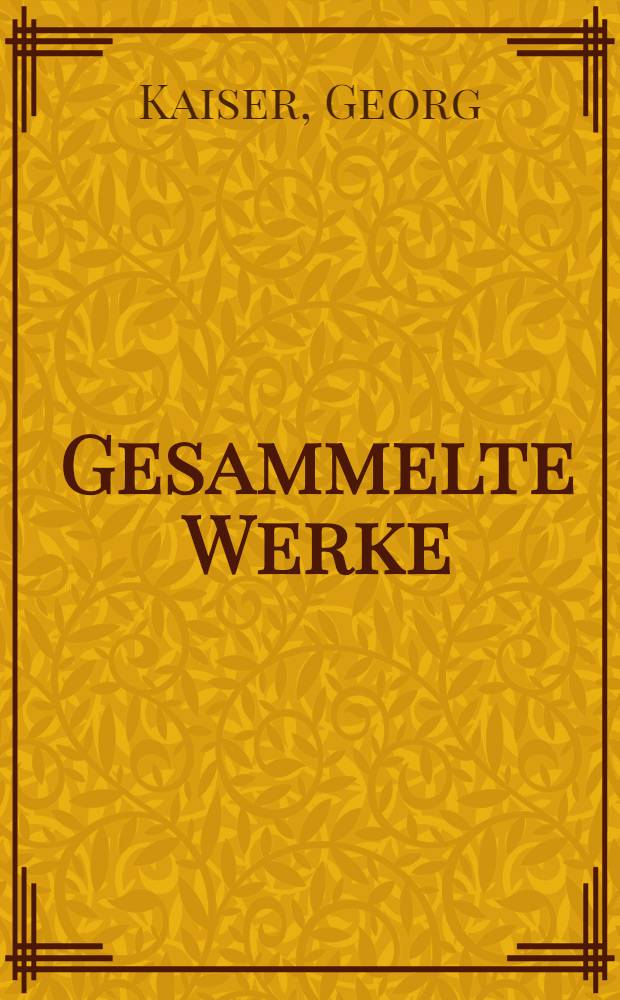 Gesammelte Werke