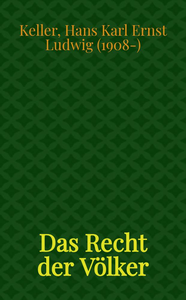 Das Recht der Völker