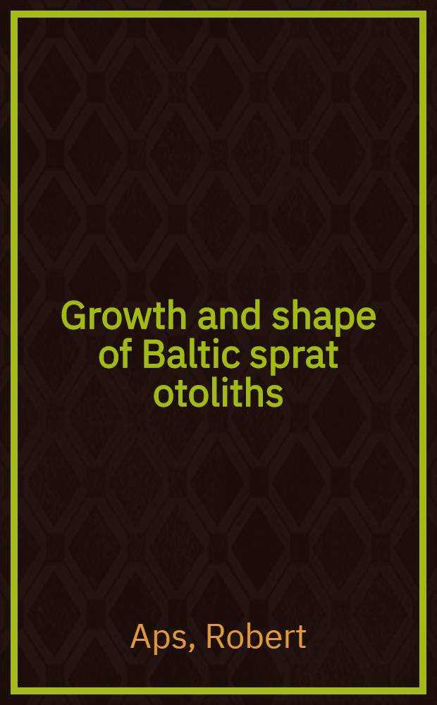Growth and shape of Baltic sprat otoliths