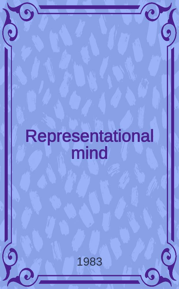 Representational mind : A study of Kant's theory of knowledge