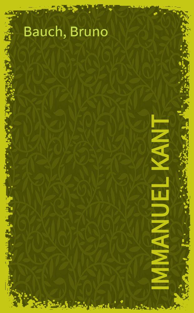 Immanuel Kant