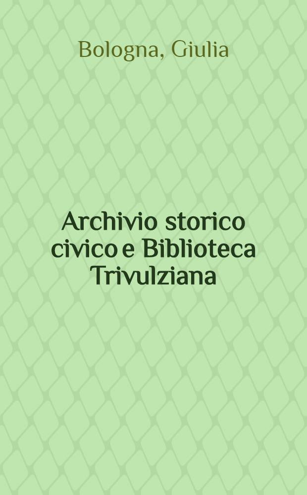 Archivio storico civico e Biblioteca Trivulziana : Attività dell'Ist., 1975-1980