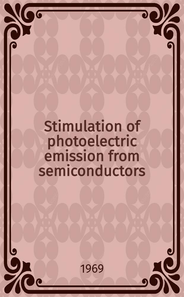 Stimulation of photoelectric emission from semiconductors
