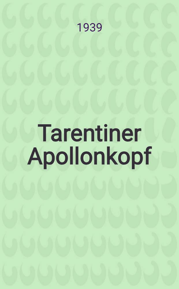 Tarentiner Apollonkopf