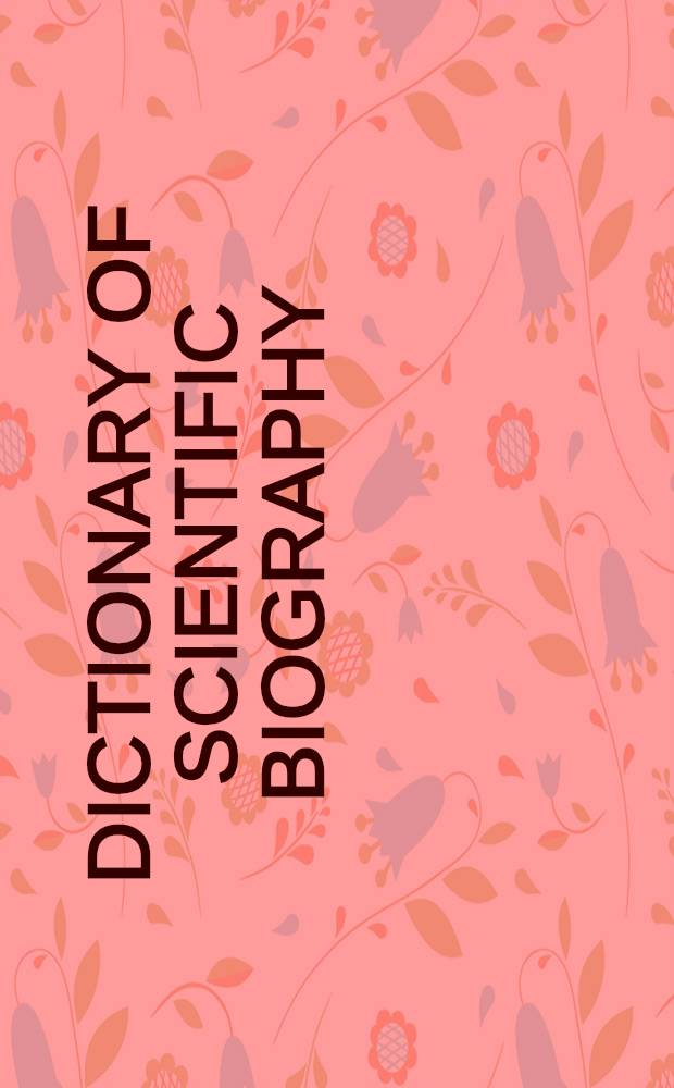 Dictionary of scientific biography