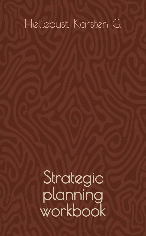 Strategic planning workbook
