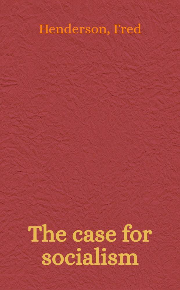 The case for socialism