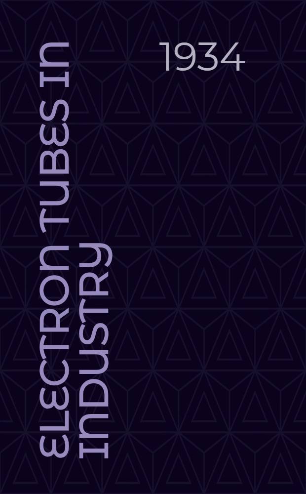 Electron tubes in industry