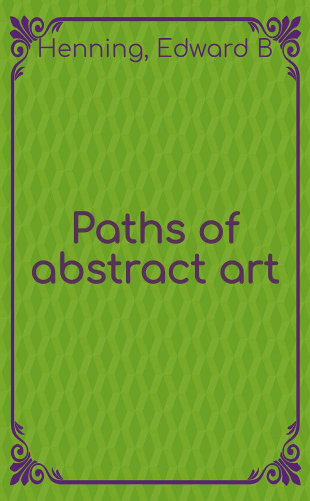 Paths of abstract art