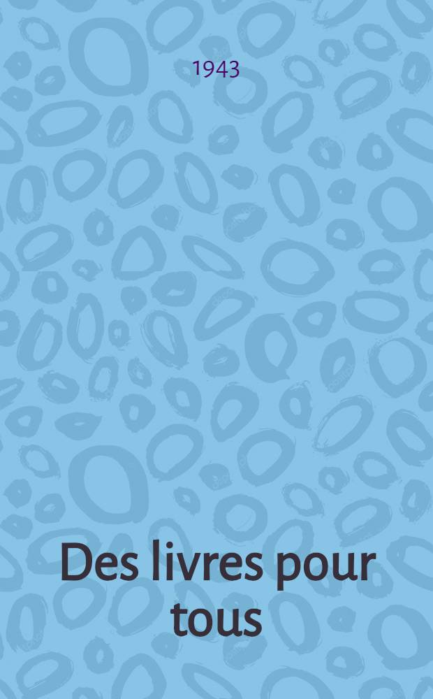 Des livres pour tous
