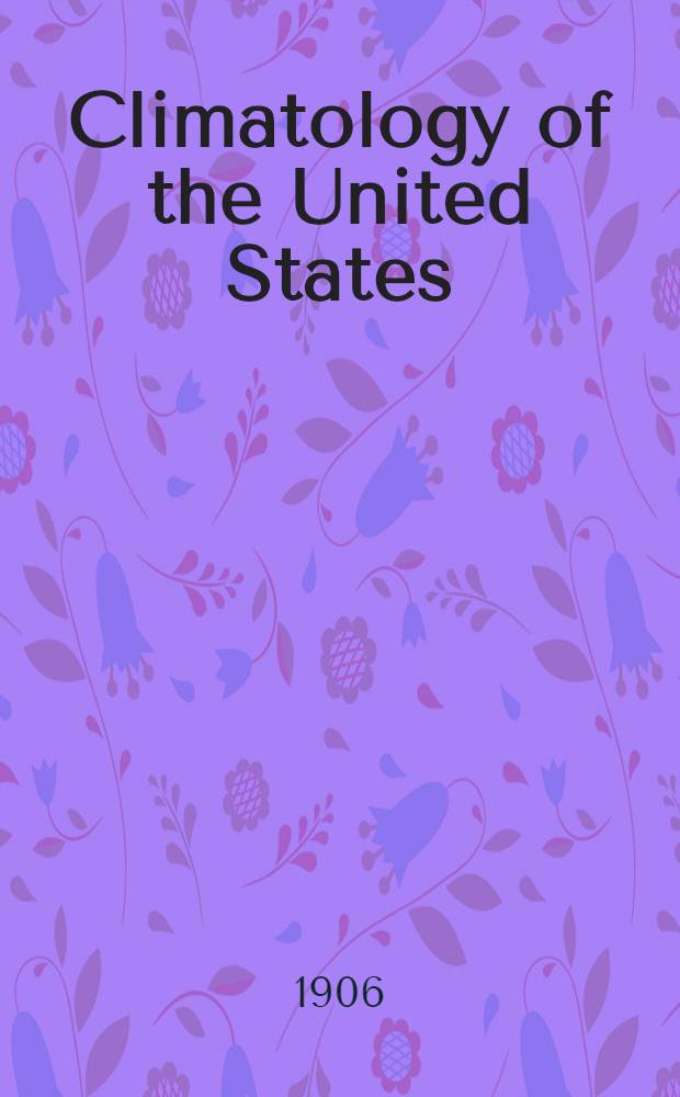 Climatology of the United States