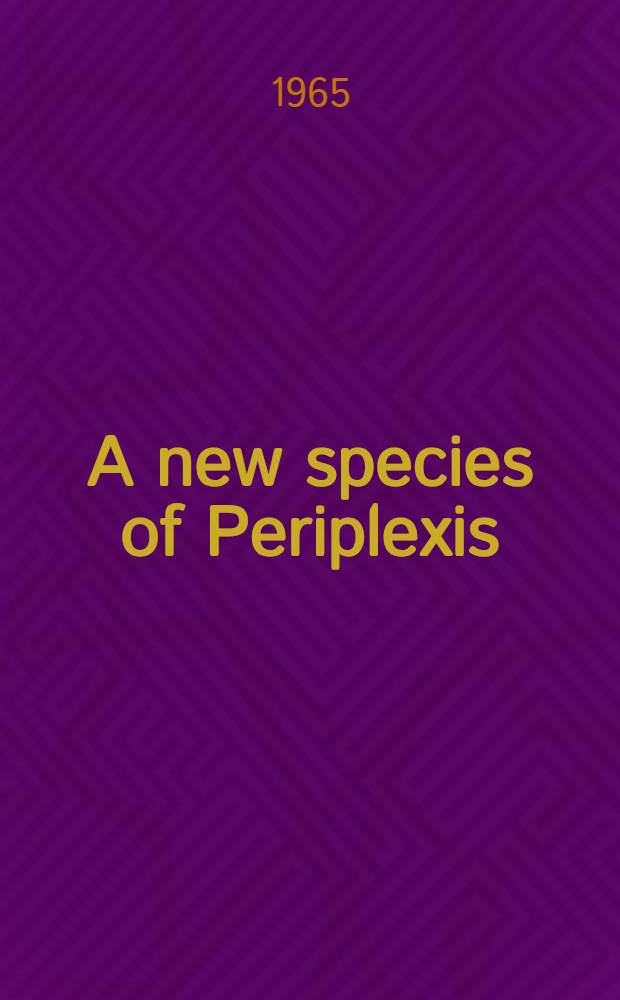 A new species of Periplexis (Sphyriidae, Copepoda) from the Southern Ocean