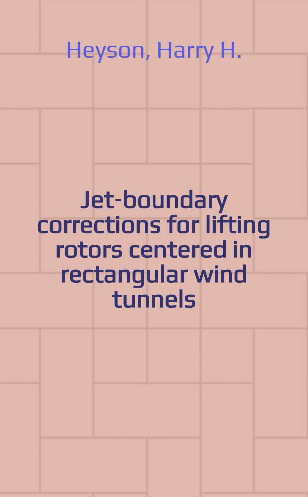 Jet-boundary corrections for lifting rotors centered in rectangular wind tunnels
