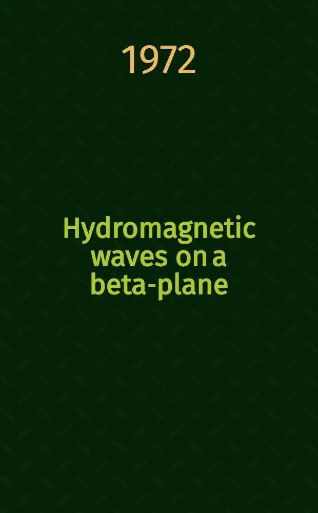 Hydromagnetic waves on a beta-plane : A numerical study of the dispersion relationship