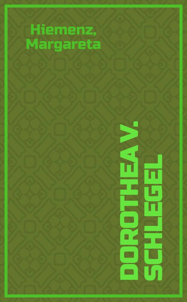 Dorothea v. Schlegel