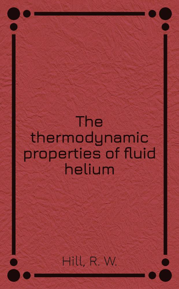 The thermodynamic properties of fluid helium
