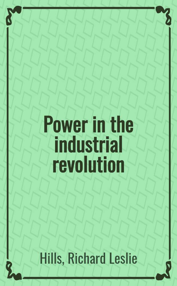 Power in the industrial revolution