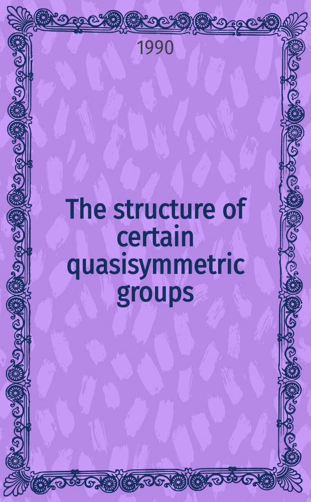 The structure of certain quasisymmetric groups