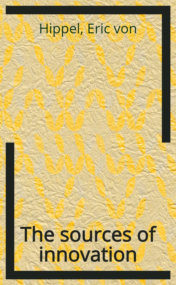 The sources of innovation