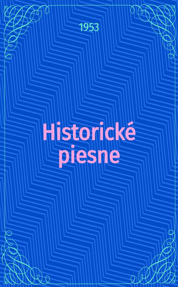 Historické piesne