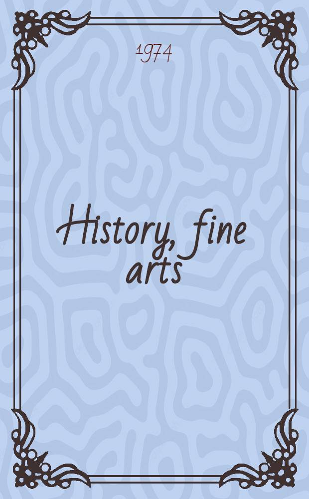 History, fine arts