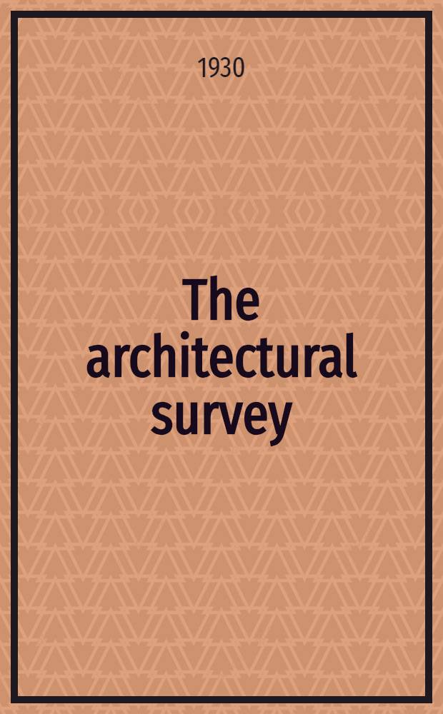 The architectural survey