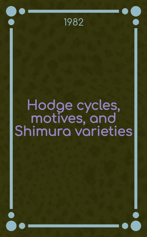 Hodge cycles, motives, and Shimura varieties