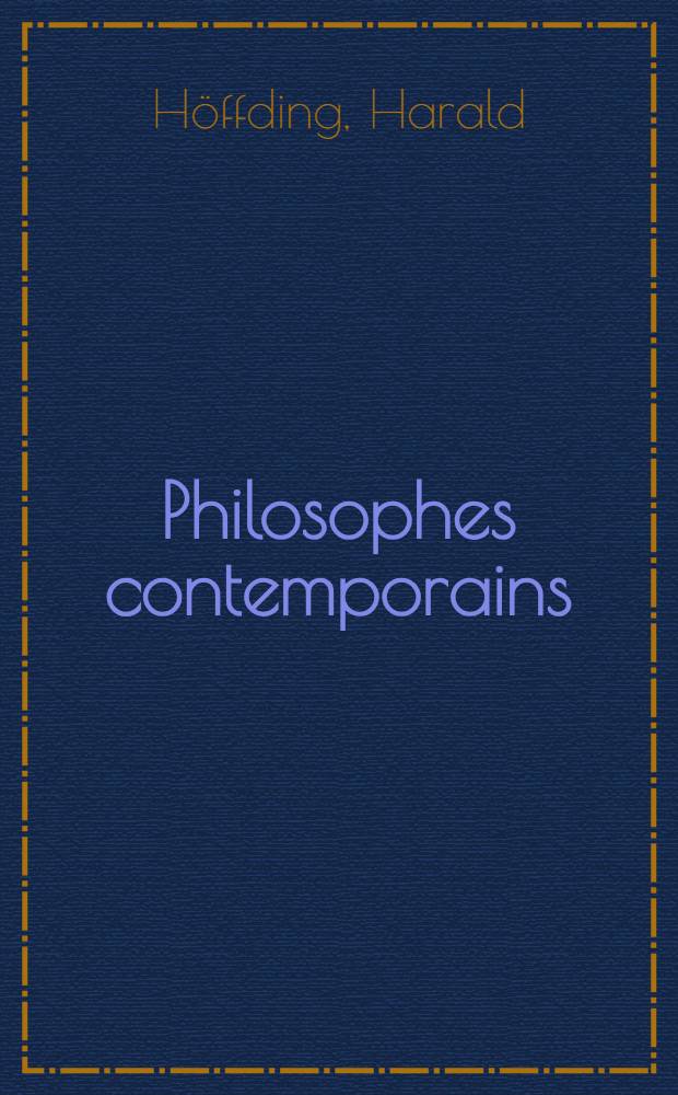 Philosophes contemporains