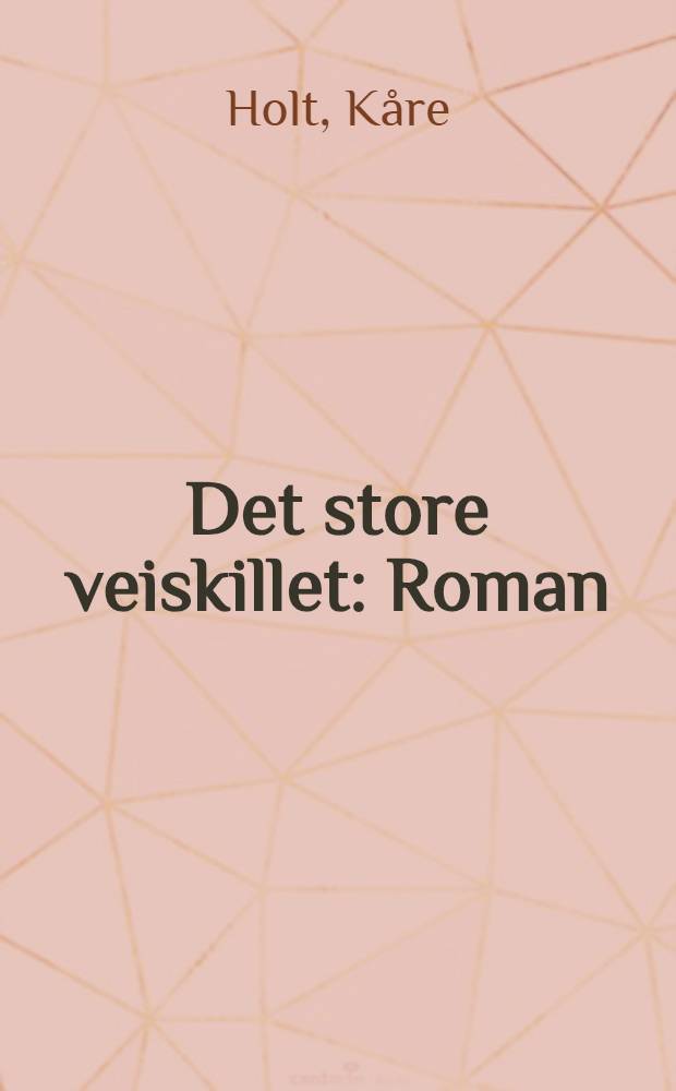 Det store veiskillet : Roman